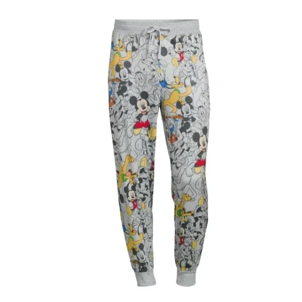 Disney Mickey and Friends Men's All Over Print Poly Pant Size 2XL (44-46) NWT - Picture 1 of 5